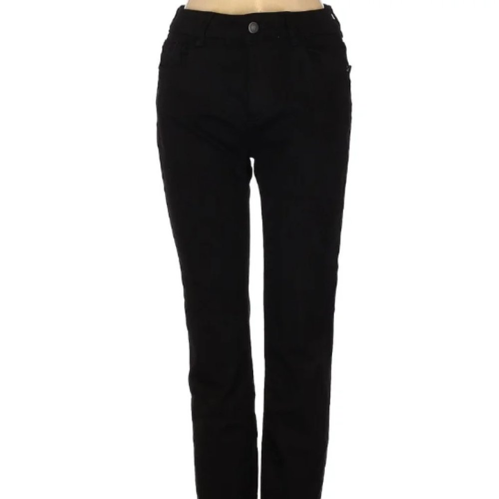 DL1961 Sz 27 Women's black skinny crop jegging stretch jeans